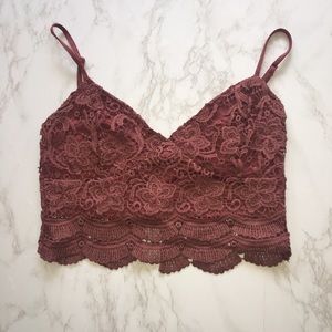 Lace crop top
